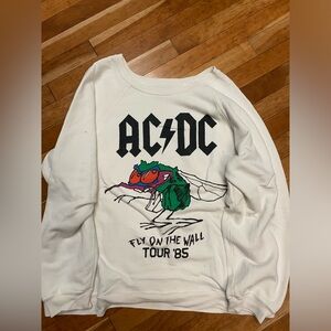 Free People original retro brand AC/DC graphic sweatshirt Excellent condition